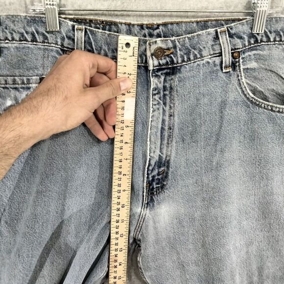 Vintage Levi's 545 Jeans Mens Size 38 x 30 Blue Light Wash Loose Fit Made in USA - Picture 5 of 12